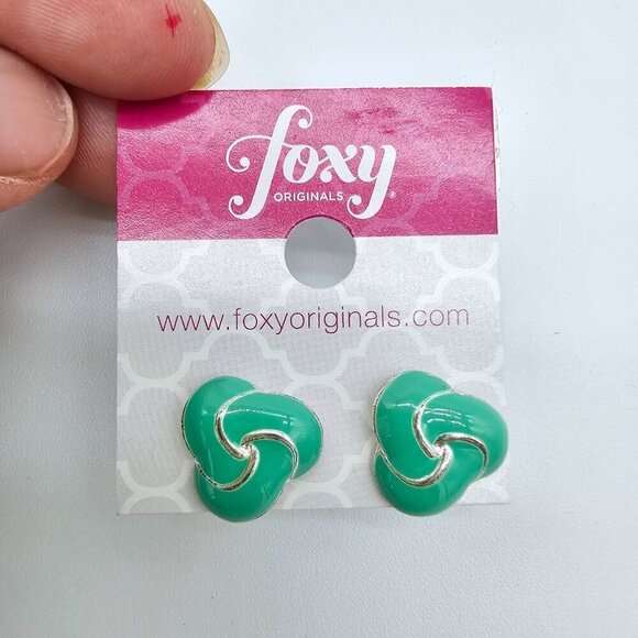 Women's Earrings Mint Green by Foxy Originals - Picture 9 of 12